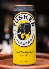 TUSKER LAGER CAN